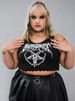 Gothic Knitted Punk Black Tank Tops Mall Goth Grunge Goat Print Harajuku Women Crop Tops Skinny Sleeveless Streetwear_ecoleips.com