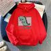 Foreign Trade 2024 Autumn/Winter New Cartoon Print Loose-Fit Student Jacket With Fleece Lining And Hooded_ecoleips.com