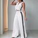 Women's Clothing New Fashion Women's Pocket Sleeveless Nine Point Pants Suit_ecoleips.com