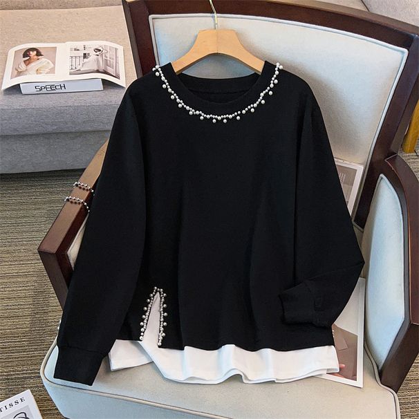 200/ 175kg Extra Large Size 150kg Loose Autumn Sweatshirt Chest Size/150/160/170-7120_ecoleips.com