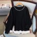 200/ 175kg Extra Large Size 150kg Loose Autumn Sweatshirt Chest Size/150/160/170-7120_ecoleips.com