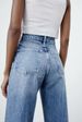 Women's Clothing New Slim High Waist Straight Trousers Ripped Decorative Wide Leg Jeans_ecoleips.com