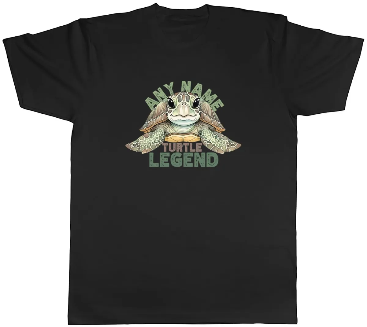 Women's T-Shirts Personalised Any Name Turtle Legend Mens T-Shirt Tee Gift Top_ecoleips.com