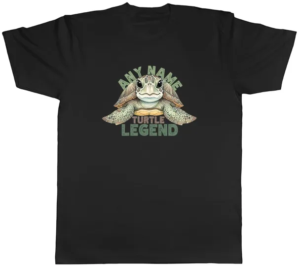 Women's T-Shirts Personalised Any Name Turtle Legend Mens T-Shirt Tee Gift Top_ecoleips.com