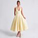 Holiday Jacquard Waist Holiday Fashion Dress Y2K Long Dress_ecoleips.com
