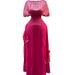 Women's Clothing Plus Size Women's Slimming Fashion Set Gold Stamped Top With Pleated Skirt 300 Lbs Weight Capacity Long Fashionable Skirt_ecoleips.com