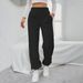 Voya 2026 Women's European And American Simple Straight-Leg Casual Pants Spring/Summer Pocket Design High-Waisted Exercise Fleece-Lined Long Pants_ecoleips.com