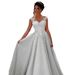 Women's Lace Suspender Ball Gown - Light Luxury Evening Dress For Birthday Parties & Formal Events_ecoleips.com