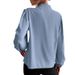Aria Basics Aria Basics 2025 Spring European And American Foreign Trade New Elegant Solid Color Turn-Down Collar Long Sleeve Single-Breasted_ecoleips.com