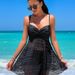 Women's Clothing Solid Color Split Swimsuit Female Hollow Conservative One Piece Skirt Bikini Swimsuit Female_ecoleips.com