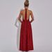 Elegant V-neck Backless Bodycon Dress With Shirred Detailing - Versatile Staple For Women's Wardrobe_ecoleips.com