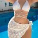 Women's Bikini Set With Lace-Up Star Design Sheer Mesh Skirt - Sexy Swimwear For Beach & Pool_ecoleips.com