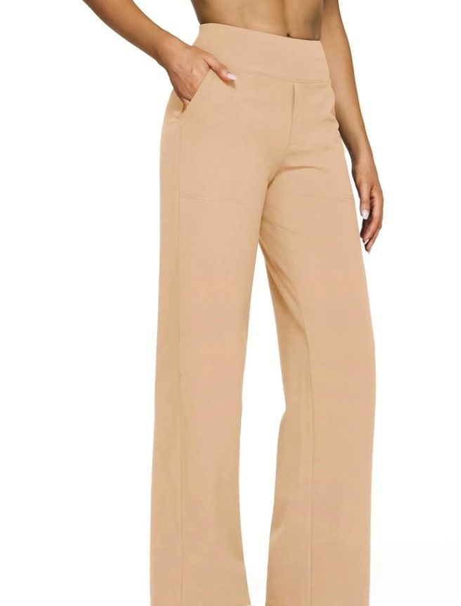 Women's High Waist Straight Leg Trousers Casual Loose Fit with Pockets European And American Style Autumn New Knit Pants_ecoleips.com