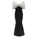 2025 Retro Hepburn Style Black Bodycon Evening Gown Women's French Travel Photography Wedding Dress Spring/Autumn Summer Regular Size_ecoleips.com