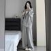 948#Women's Sports Suit 2025 Spring And Autumn Korean Version Loose Hooded Fashionable Casual Running Two-Piece Set_ecoleips.com