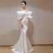 Women's Clothing Style Out Of The Door Banquet Annual Meeting Fishtail Long Skirt Female Party Evening Dress_ecoleips.com