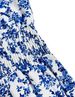 Women's Floral Printed Printed Self-tie Neckline Maxi Dress, A Vacation Beach Outfit Suitable For Autumn And Winter Wear._ecoleips.com