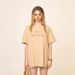 Women's Loose Fit Cross Graphic Tee, Gothic Streetwear Oversized T-Shirt, Casual Short Sleeve Top For Everyday & Street Style_ecoleips.com