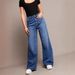 Women's Wide Leg Jeans - Retro Washed Denim Pants With High Waist & Comfort Stretch, Street Style Loose Fit Pants In Blue/Black/Gray/White_ecoleips.com