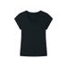 Summer Silk Wool Short Sleeve T-Shirt Women's Tencel Modal Oval Face Bottom Shirt Slim Skinny Simple Top_ecoleips.com