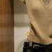 Retro Women's V Neck Short Sleeve Knit Top Khaki Slim Fit Solid Color T-Shirt For Spring/Summer_ecoleips.com
