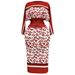 Women's Clothing African Plus Size Women's Casual Suit Set Pleated Print Long Sleeved Top And Skirt Two Piece Set For Autumn Spring Modest Abaya Dress_ecoleips.com