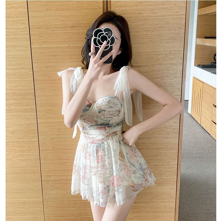 Korean Style Women's Swimsuit 2026 Trendy Sophisticated Fairy like Pure Alluring Design Conceals Tummy Slimming Effect_ecoleips.com