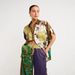 Women's Fashion Printed Tether Suit Color Match Short Sleeve European American Style Holiday Leisure Clothing Set_ecoleips.com