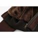 Women's Fleece-Lined High Neck Oversized Jacket - Casual Streetwear Coat With Zip Closure, Coffee Brown_ecoleips.com