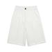 Women's Solid Color Loose Fit 5/8 Length Dress Pants – Casual Office Straight Leg Trousers 2026_ecoleips.com