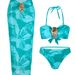 Aria Basics 2025 New European And American Tie-Dye Print Two-Piece Bikini Swimsuit With Beach Skirt Three-Piece Set For Cross-Border_ecoleips.com