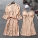 Aria Basics European And American Hot-Selling Sexy Lingerie Strap La Nightdress Women's Homewear Two-Pie Set Wholesale From_ecoleips.com