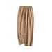 Suitable For All Seasons Yulu Ma Lightweight Casual French Pure Linen Simple Literary Comfortable Loose Fit Long Pants For Women#784_ecoleips.com
