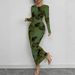60254 Women's Clothing, Exclusively Cross-border Sales, New Autumn Product, Elegant Stylish Printed Stretchy European_ecoleips.com