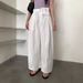 2025s Love And Nancy Thirteen Lines 2025 Summer Korean Style Versatile Design Sense Waist Bag Slimming Balloon Casual Pants_ecoleips.com