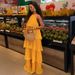 Yellow Halter Neck Backless Dress For Women With High-End Layered Ruffles American Style Long Resort Style Dress_ecoleips.com