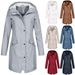 Women's Water-Resistant Windbreaker Jacket – Long Sleeve Hooded Outdoor Coat For Hiking & Travel (S-XXXL) – Lightweight & Stylish In 8 Colors_ecoleips.com