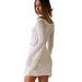 Women's Clothing American Style Beach Dress One Shoulder Crop Top Hollow Out Sexy Wrap Bustier Long Sleeve Slim Fit_ecoleips.com
