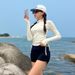 Conservative Sporty Two Piece Swimsuit Set High End Slimming Concealing Long Sleeves And Pants Hot Spring Three Piece Swimsuit Set for Women_ecoleips.com