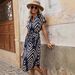 Women's Floral Print Maxi Dress Summer Backless Sundress Spaghetti Strap Beach Vacation Sundress_ecoleips.com