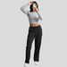 Aria Basics 2025 New Women's Cross-Border Pants For Autumn Winter, European And American Style Solid Color Elastic Waist Corduroy_ecoleips.com