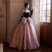 Women's Clothing Evening Dress High End Luxury Niche Black Adult Ceremony Birthday Party Bow Pink Dress_ecoleips.com