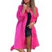 Women's Clothing Cotton Linen Shirt Long Dress Fashion Casual Long Sleeve Cardigan Dress_ecoleips.com