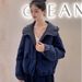 girl High-End European College Style Hooded Color-Block Jacket Autumn Winter Petite Loose Warm Coat Yellow Thickened Cotton_ecoleips.com
