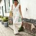 White Vest Set GY27086 European American Style Summer Vacation Leisure Embroidered Jacquard Women's Clothing_ecoleips.com