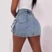 Women's Denim Hottie INS Popular Pocket Workwear Mini Skirt_ecoleips.com