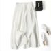 Muslim Loose And Drooping Art Cotton And Linen Wide Leg Skirt Pants Ladies Semi Elastic High Waist Thin Slim Nine Point Pants_ecoleips.com