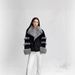 Elegant Short Faux Fur Coat With Fox Collar - Stylish Winter Outerwear For Women, Cropped Jacket With Flowy Sleeves, Chic And Luxe_ecoleips.com