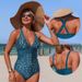 Women's Woven One Piece Swimsuit Sexy Style Vacation Look Regular Fit Polyester Spring/Autumn Summer Winter_ecoleips.com