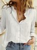 Verve 2025 Spring Summer Pure Women's Casual Long Sleeve Linen Shirt_ecoleips.com
